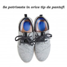 Set 2 x Branturi EDAR din Silicon Pentru Incaltaminte, Inaltatoare, Transparente