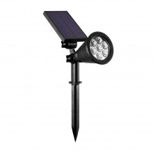 Proiector Gradina EDAR Tip Lampa Solara, pentru Gradina, Terasa, Curte, Fixare pe Perete sau in Pamant, IP65, Lumina Ambientala