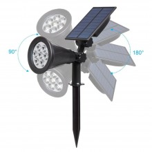 Proiector Gradina EDAR Tip Lampa Solara, pentru Gradina, Terasa, Curte, Fixare pe Perete sau in Pamant, IP65, Lumina Ambientala Proiector Gradina EDAR Tip Lampa Solara, pentru Gradina, Terasa, Curte, Fixare pe Perete sau in Pamant, IP65, Lumina Ambientala