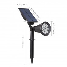 Proiector Gradina EDAR Tip Lampa Solara, pentru Gradina, Terasa, Curte, Fixare pe Perete sau in Pamant, IP65, Lumina Ambientala Proiector Gradina EDAR Tip Lampa Solara, pentru Gradina, Terasa, Curte, Fixare pe Perete sau in Pamant, IP65, Lumina Ambientala