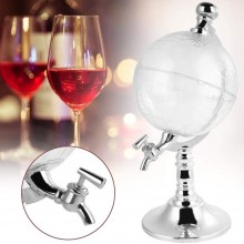 Dozator EDAR pentru Bauturi, Model Glob Pamantesc, Capacitate 3.5 l, Palnie Inclusa, Transparent