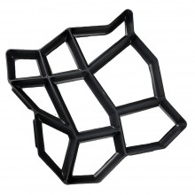 Matrita EDAR cu Contur Pentru Pavaje din Beton, Plastic Rezistent, Ideal pentru Gradina, Curte, Imitatie Piatra, Negru