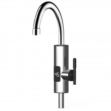 Robinet Electric SIKS Pentru Incalzire Apa Instant, Montare Chiuveta, Inox, Cu Display Si Rotire 360 Grade, Argintiu