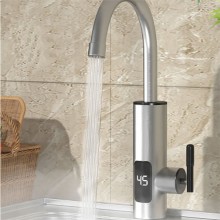 Robinet Electric SIKS Pentru Incalzire Apa Instant, Montare Chiuveta, Inox, Cu Display Si Rotire 360 Grade, Argintiu Robinet Electric SIKS Pentru Incalzire Apa Instant, Montare Chiuveta, Inox, Cu Display Si Rotire 360 Grade, Argintiu