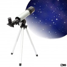 Telescop Astronomic SIKS Cu Trepied Din Aluminiu, Distanta Focala 360mm Si Prisme De 90°, Argintiu/Negru