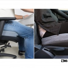 Perna Ortopedica SIKS Pentru Sezut Din Fibre De Bambus, Usor De Intretinut, Dimensiuni 44 x 35 x 6.5 cm, Gri