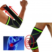 Orteza SIKS Pentru Cot, Elastica Si Ajustabila Din Material Respirabil, Marime Universala, Cotiera Elastica, Negru / Verde