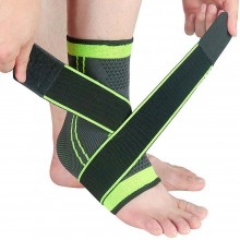 Orteza SIKS Pentru Glezna, Bandaj Elastic Tip Soseta Cu Banda Ajustabila ,Marime Universala, Unisex, Negru / Verde Orteza SIKS Pentru Glezna, Bandaj Elastic Tip Soseta Cu Banda Ajustabila ,Marime Universala, Unisex, Negru / Verde