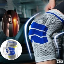 Orteza Elastica SIKS Pentru Genunchi Si Activitati Sportive, Din Material Respirabil, Cu Arcuire Metalica, Pernita Silicon Pe...