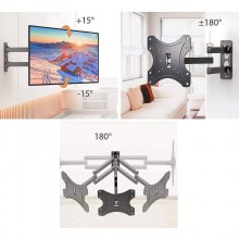 Suport Flexibil SIKS pentru Televizor, Pozitie Reglabila, Televizoare 14-42 inch, Negru Suport Flexibil SIKS pentru Televizor, Pozitie Reglabila, Televizoare 14-42 inch, Negru