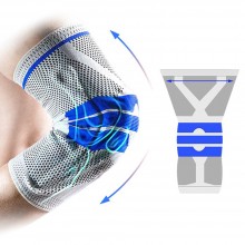 Genunchiera EDAR tip Orteza Elastica, Inel din Silicon, Arcuri Flexibile, Ideala Pentru Activitati Sportive si Casnice, Gri /...