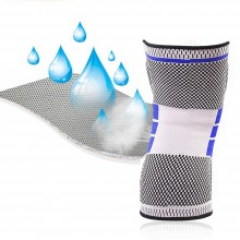 Genunchiera EDAR tip Orteza Elastica, Inel din Silicon, Arcuri Flexibile, Ideala Pentru Activitati Sportive si Casnice, Gri /...