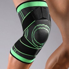 Genunchiera EDAR tip Orteza Elastica, Ideala Pentru Activitati Sportive si Casnice, Tricot Respirabil, Banda Velcro, Negru / ...