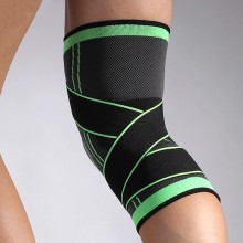 Genunchiera EDAR tip Orteza Elastica, Ideala Pentru Activitati Sportive si Casnice, Tricot Respirabil, Banda Velcro, Negru / ...