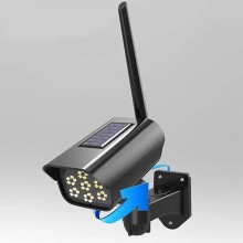 Lampa Solara EDAR Tip Camera Falsa, 35 LED-uri, Senzor Detectie Miscare, Telecomanda Inclusa, Panou Solar, Negru Lampa Solara EDAR Tip Camera Falsa, 35 LED-uri, Senzor Detectie Miscare, Telecomanda Inclusa, Panou Solar, Negru