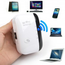 Adaptor Wireless SIKS, Amplificator De Semnal Range Wi-Fi, 2.4 Ghz, 300 Mbps, 10 m Acoperire, LAN Slot, Alb