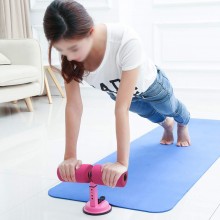 Aparat Fitness EDAR Cu Suport Pentru Picioare, Ideal Pentru Flotari, Abdomene, Tonifiere Muschi Abdominali, Fixare pe Podea, Roz