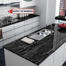 Folie de Protectie Pentru Bucatarie EDAR, Autocolanta, Autoadeziva, Model Marmura, Rezistenta la Apa si Ulei, Design Modern, ... Folie de Protectie Pentru Bucatarie EDAR, Autocolanta, Autoadeziva, Model Marmura, Rezistenta la Apa si Ulei, Design Modern, ...