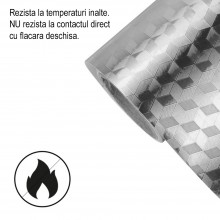 Folie de Protectie Pentru Bucatarie EDAR, Autocolanta, Autoadeziva, Rezistenta la Apa si Ulei, Design Modern, Finisaj In Reli... Folie de Protectie Pentru Bucatarie EDAR, Autocolanta, Autoadeziva, Rezistenta la Apa si Ulei, Design Modern, Finisaj In Reli...