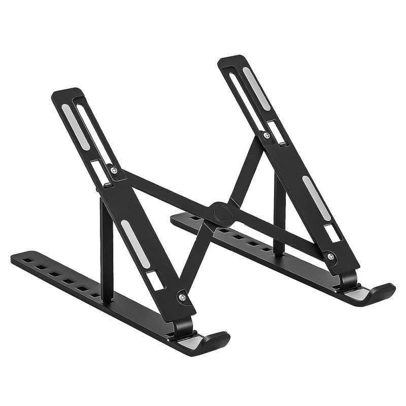 Suport laptop EDAR, Pliabil, Stand Universal, Design Ergonomic, Aluminiu Rezistent, 7 Niveluri de Inclinare, Negru Suport laptop EDAR, Pliabil, Stand Universal, Design Ergonomic, Aluminiu Rezistent, 7 Niveluri de Inclinare, Negru
