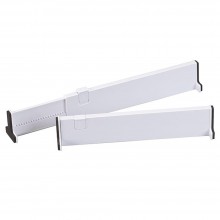 Set 2 x Organizator Reglabil SIKS Pentru Sertar, Pentru Baie/Bucatarie/Dormitor, Sistem Antialunecare, Sistem Blocare, Extens...