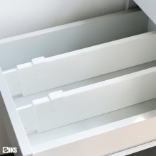 Set 2 x Organizator Reglabil SIKS Pentru Sertar, Pentru Baie/Bucatarie/Dormitor, Sistem Antialunecare, Sistem Blocare, Extens...
