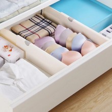 Set 2 x Organizator Reglabil SIKS Pentru Sertar, Pentru Baie/Bucatarie/Dormitor, Sistem Antialunecare, Sistem Blocare, Extens...