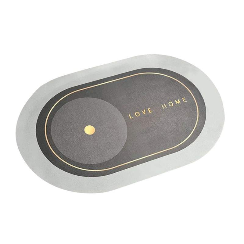 Covor De Baie EDAR, Cu Mesaj „Love Home”, Absorbant, Antiderapant, Material Moale, Curatoare Usoara, 80 x 47 cm, Gri Covor De Baie EDAR, Cu Mesaj „Love Home”, Absorbant, Antiderapant, Material Moale, Curatoare Usoara, 80 x 47 cm, Gri