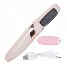 Pila Electrica SIKS, Curatare Calcaie Talpi Si Unghii, Lumina Led, Rezistenta la apa, Incarcare Usb, Cap Rotativ 360 Grade, 2...