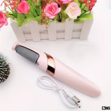 Pila Electrica SIKS, Curatare Calcaie Talpi Si Unghii, Lumina Led, Rezistenta la apa, Incarcare Usb, Cap Rotativ 360 Grade, 2...