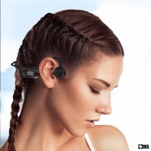 Casti Sport Wireless SIKS cu Conductie Osoasa Pentru Antrenament Sala, Alergare, Ciclism, Inot, Cu Microfon, Apeluri HandsFre...