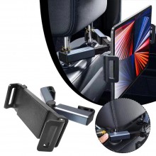 Suport Auto SIKS Pentru Telefon Sau Tableta Cu Prindere In Tetiera, Ajustare Unghi, Reglabila, Negru Suport Auto SIKS Pentru Telefon Sau Tableta Cu Prindere In Tetiera, Ajustare Unghi, Reglabila, Negru