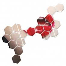 Oglinzi Acrilice Hexagonale EDAR,12 Bucati, Autoadezive, Aplicare pe Perete, Dimensiuni 20 x 23 cm, Argintiu Oglinzi Acrilice Hexagonale EDAR,12 Bucati, Autoadezive, Aplicare pe Perete, Dimensiuni 20 x 23 cm, Argintiu