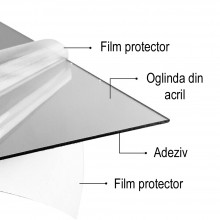Oglinzi Acrilice EDAR, 52 Bucati, Autoadezive, Aplicare pe Perete, Model Romb, Dimensiuni 16 x 24 cm, Argintiu Oglinzi Acrilice EDAR, 52 Bucati, Autoadezive, Aplicare pe Perete, Model Romb, Dimensiuni 16 x 24 cm, Argintiu