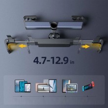 Suport Auto EDAR cu Prindere In Tetiera Masina, Pentru Telefon, Tableta de la 4.7 inch la 12.9 inch, Pozitie Reglabila, Negru Suport Auto EDAR cu Prindere In Tetiera Masina, Pentru Telefon, Tableta de la 4.7 inch la 12.9 inch, Pozitie Reglabila, Negru
