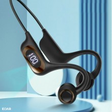 Casti Sport EDAR Fara Fir, Conductie Osoasa, Pentru Sport, Fitness, Inot, Waterproof, Cu Microfon, Sunet Stereo, Pliabile, Bl...