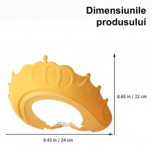 Casca De Protectie SIKS Pentru Cap, Ochi Si Urechi Pentru Baie Bebelusi, Coroana Reginei / Regelui, Fara Sampon In Ochi, Regl...