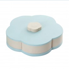 Cutie Smart SIKS Pentru Servire Bomboane, Fructe Uscate, Alune, Gustari Sau Depozitare Bijuterii, Forma De Floare, Rotativ, 5...