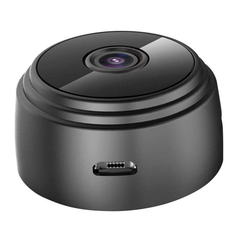 Mini Camera de Supraveghere Inteligenta SIKS, Tip Dispozitiv Spionaj, Microfon, Viziune de Noapte, Unghi Larg de Vizualizare,...
