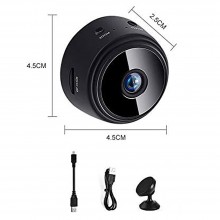 Mini Camera de Supraveghere Inteligenta SIKS, Tip Dispozitiv Spionaj, Microfon, Viziune de Noapte, Unghi Larg de Vizualizare,...
