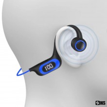 Casti Sport Wireless SIKS cu Conductie Osoasa Pentru Antrenament Sala, Alergare, Ciclism, Inot, Cu Microfon, Apeluri HandsFre...