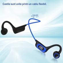 Casti Sport EDAR Fara Fir, Conductie Osoasa, Pentru Sport, Fitness, Inot, Waterproof, Cu Microfon, Sunet Stereo, Pliabile, Bl... Casti Sport EDAR Fara Fir, Conductie Osoasa, Pentru Sport, Fitness, Inot, Waterproof, Cu Microfon, Sunet Stereo, Pliabile, Bl...