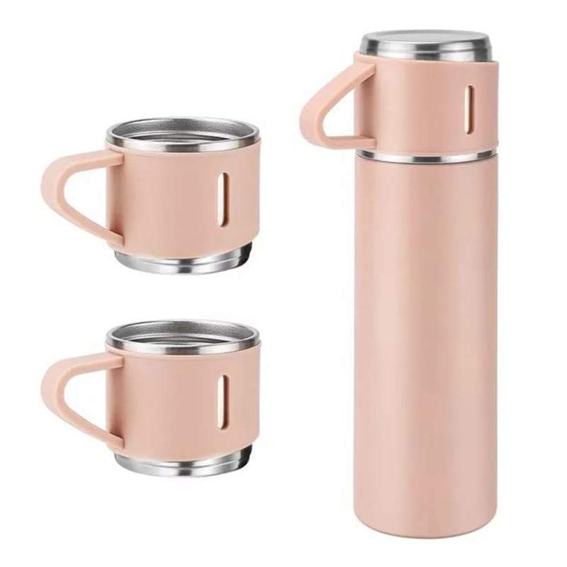 Set Sticla Termos SIKS cu interior din Inox Cu 2 Cani Extra, Cu Perete Dublu, Inchidere Ermetica, Rezistent la Rugina si la S... Set Sticla Termos SIKS cu interior din Inox Cu 2 Cani Extra, Cu Perete Dublu, Inchidere Ermetica, Rezistent la Rugina si la S...