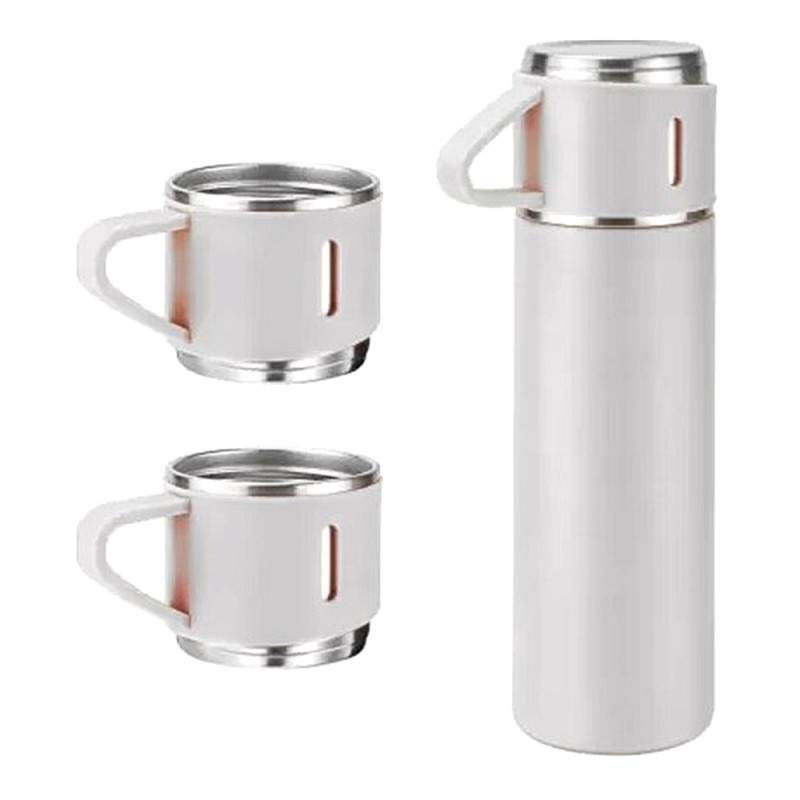 Set Sticla Termos SIKS cu interior din Inox Cu 2 Cani Extra, Cu Perete Dublu, Inchidere Ermetica, Rezistent la Rugina si la S... Set Sticla Termos SIKS cu interior din Inox Cu 2 Cani Extra, Cu Perete Dublu, Inchidere Ermetica, Rezistent la Rugina si la S...