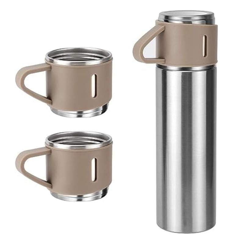 Set Sticla Termos SIKS cu interior din Inox Cu 2 Cani Extra, Cu Perete Dublu, Inchidere Ermetica, Rezistent la Rugina si la S... Set Sticla Termos SIKS cu interior din Inox Cu 2 Cani Extra, Cu Perete Dublu, Inchidere Ermetica, Rezistent la Rugina si la S...