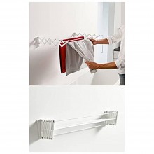 Uscator De Rufe Metalic Extensibil SIKS Cu Fixare In Perete, Pliabil, 5 Bare 90 cm, Capacitate De Uscare 4.5 metri, Ideal Bal... Uscator De Rufe Metalic Extensibil SIKS Cu Fixare In Perete, Pliabil, 5 Bare 90 cm, Capacitate De Uscare 4.5 metri, Ideal Bal...