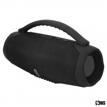 Mini Boxa Portabila Wireless SIKS cu LED, USB, Rezistenta la Ploaie, Umiditate, Speaker, Bass Stereo, Negru