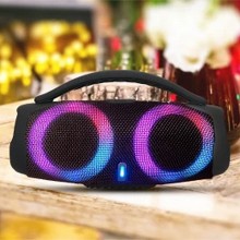 Mini Boxa Portabila Wireless SIKS cu LED, USB, Rezistenta la Ploaie, Umiditate, Speaker, Bass Stereo, Negru Mini Boxa Portabila Wireless SIKS cu LED, USB, Rezistenta la Ploaie, Umiditate, Speaker, Bass Stereo, Negru