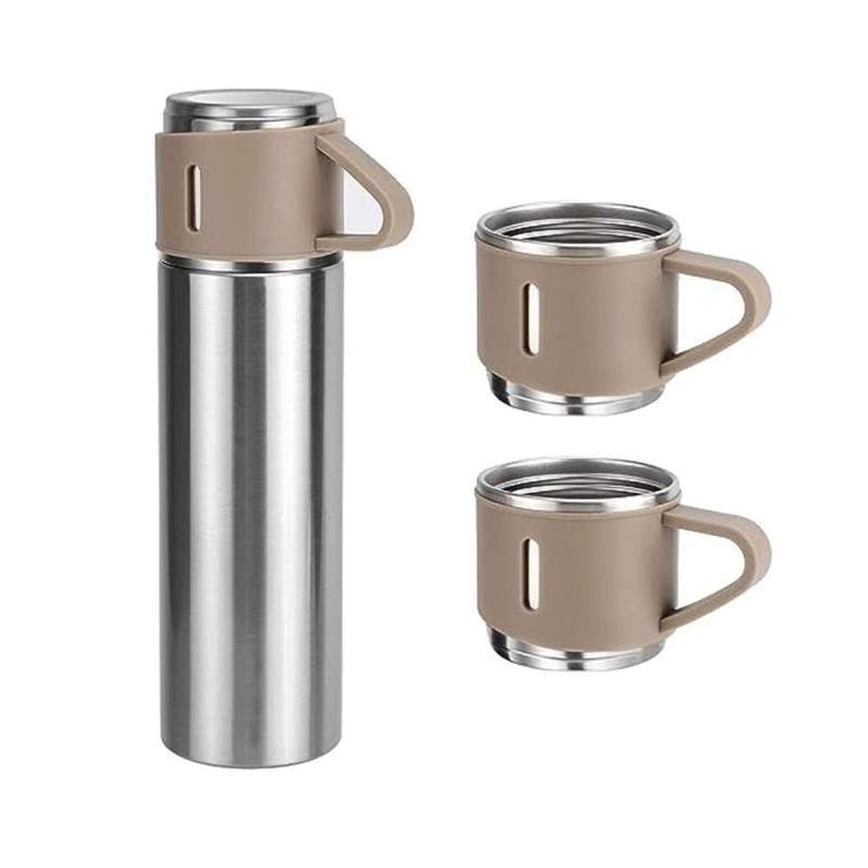 Termos EDAR Cu Interior Din Inox, Capacitate 500 ml, Cu Perete Dublu, Set Cu 2 Cani Extra, Inchidere Ermetica, Rezistent la R... Termos EDAR Cu Interior Din Inox, Capacitate 500 ml, Cu Perete Dublu, Set Cu 2 Cani Extra, Inchidere Ermetica, Rezistent la R...