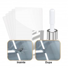 Kit Reparatii Geamuri Auto EDAR, Usor De Folosit, Cantitate 2 ml, Uscare Rapida, 5 Folii Si Lama Incluse